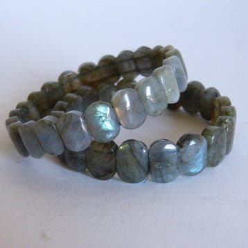 Prachtig paar labradorietarmbanden- 62 g, Collections