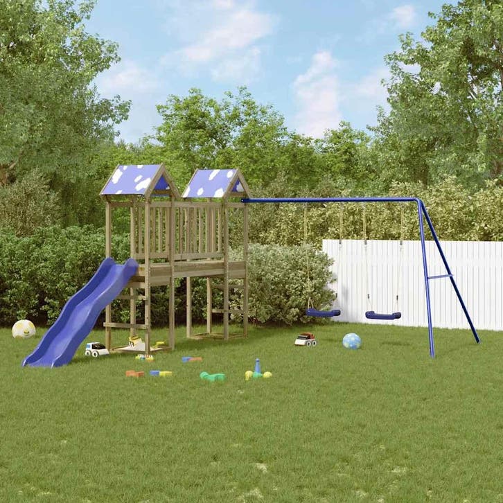 vidaXL Speelhuis geïmpregneerd grenenhout, Enfants & Bébés, Jouets | Extérieur | Aires de jeux, Envoi