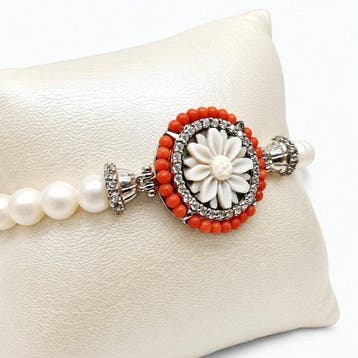 Parel - Zilver - Armband - Italiaans handwerk