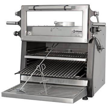 Houtskooloven-BBQ | RVS | Met Hefdeur | 60kg/u | GN 1/1 |, Verzenden, Nieuw in verpakking
