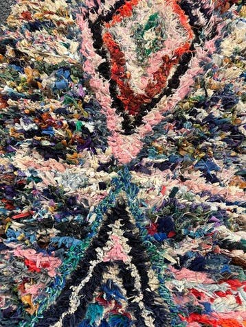 Tapis berbère marocain Boucherouite vintage - Vloerkleed -, Nieuw