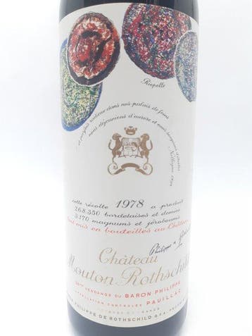 1978 Chateau Mouton Rothschild - Pauillac 1er Grand Cru, Verzamelen, Nieuw