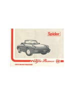 1990 ALFA ROMEO SPIDER INSTRUCTIEBOEKJE ITALIAANS