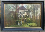 Hein Kever (1854-1922), Kring van - Gezelschap in de tuin