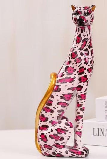 Beeldje - Leopardo Design - Hars