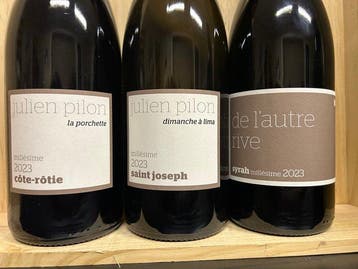 Julien Pilon : Côte-Rôtie Porchette, St-Joseph, St-Peray,, Nieuw
