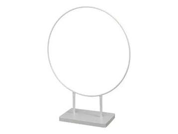Metalen frame ring op voet dubbele poot wit ø30x38 cm per, Nieuw