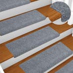 vidaXL Trapmatten Zelfklevend 5 stuks 65x21x4 cm Lichtgrijs, Verzenden