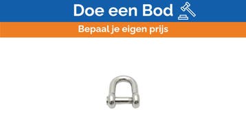 Bieden: Osculati 01.080.08 8mm Stainless Steel D Shackle -, Sports nautiques & Bateaux, Ophalen of Verzenden