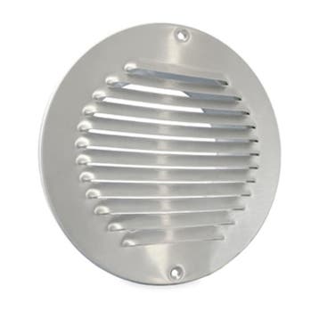 Rond schoepenrooster RVS opbouw - 150mm (1-R150I), Doe-het-zelf en Bouw, Verzenden, Nieuw