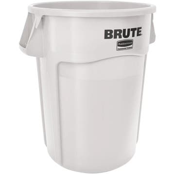 Afvalbak | BRUTE | Kunststof | Wit | 166.5L | Open |, Verzenden