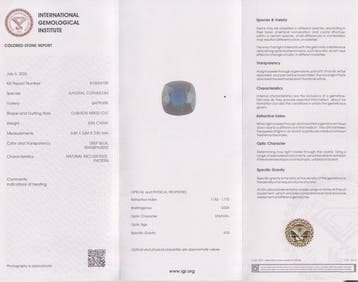 Sans prix de réserve - 1 pcs Bleu Saphir - 0.94 ct -, Handtassen en Accessoires, Nieuw