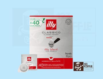 illy Classico ESE Pads 44 mm – 40 stuks | 100% Arabica, Verzenden