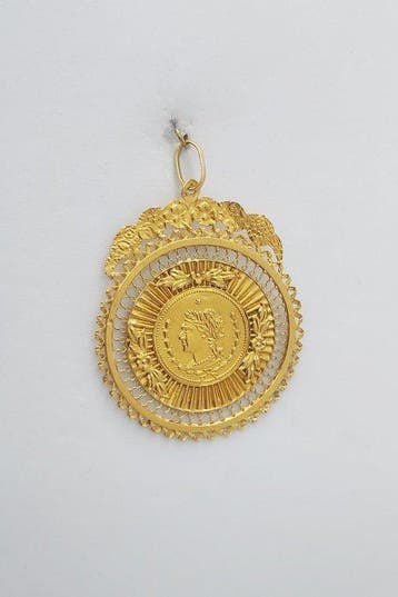 Médaillon - 19,2 carats Or jaune - 0.00ct. tw. - Médaillon