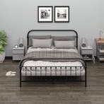 vidaXL Nachtkastjes 2 st 40x35x50 cm grijs sonoma, Verzenden, Nieuw