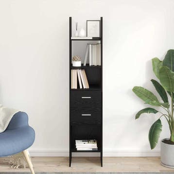 vidaXL Boekenkast 2-laags 40 x 35 x 180 cm Bewerkt hout, Verzenden, Nieuw