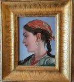 Adriano Bonifazi (1858-1914) - Coppia caprese, Antiek en Kunst