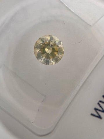 1 pcs Diamant (Couleur naturelle) - 0.51 ct - Rond - Fancy, Nieuw