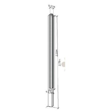 Poteau en béton dangle - pour écrans de jardin en bois -, Neuf