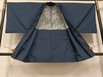 Oshima Tsumugi zijden Kimono Haori Nagajuban-set Dragon Fuji, Antiek en Kunst