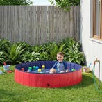 vidaXL Kinder Zwembad Rood en blauw Ø 160 x 30 cm, Tuin en Terras, Zwembaden, Verzenden, Nieuw