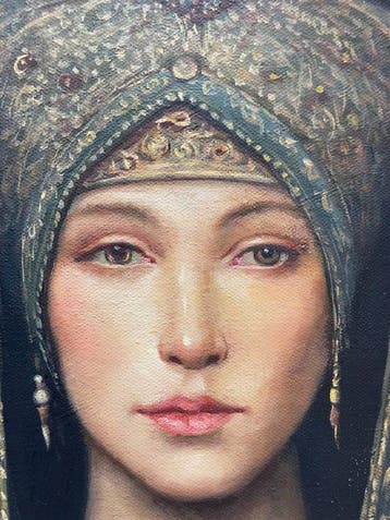 Giuseppe Giglio (1957) - Velo di salvia e oro