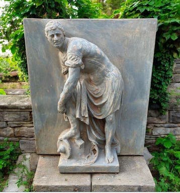 sculptuur, Giulio Cesare 40 cm - 41 cm - Zandsteen, Antiek en Kunst