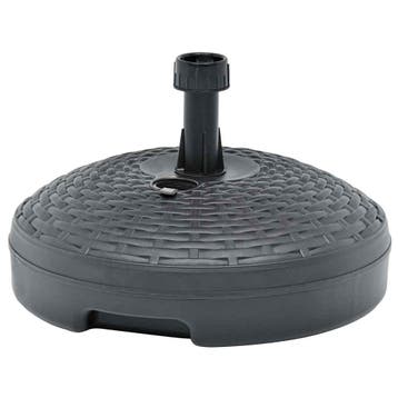vidaXL Parasolvoet gevuld zand/water 20 L kunststof rattan, Verzenden