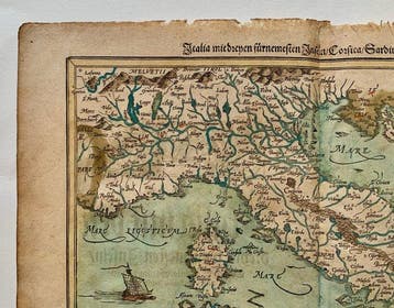 Italië - Italië; Sebastian Münster - Italia mit dreyen, Nieuw