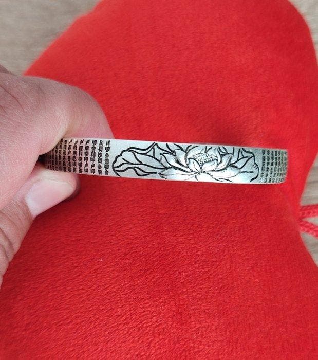 Zonder minimumprijs - Armband Zilver - Zilveren 999 Lotus, Handtassen en Accessoires, Armbanden