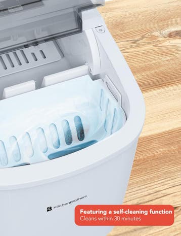 2dekans | KitchenBrothers IJsblokjesmachine - 1,2 Liter - 95, Ophalen of Verzenden