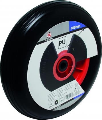 Bgs Technic PU Wiel voor Kruiwagen, zwart, 400 mm, Verzenden, Nieuw