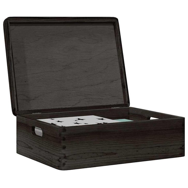 vidaXL Houten kist met deksel&handvatten 40x30x13cm, Doe-het-zelf en Bouw, Kratten en Dozen, Nieuw, Verzenden