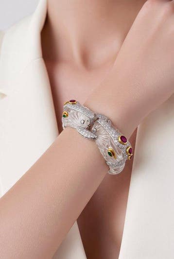 David Webb - Bracelet Exclusif David Webb Platine 900