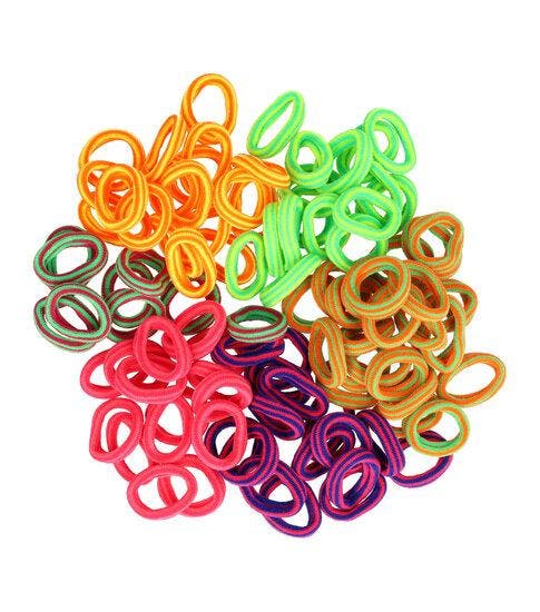 Haarelastiekjes Mini 2,5cm - Endless - Streep - Paars Roze, Handtassen en Accessoires, Uiterlijk | Haarverzorging
