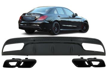 Diffuser | geschikt voor Mercedes-Benz | C-klasse 2014-2018, Verzenden