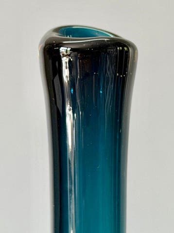 Leerdam - Floris Meydam - Vase - verre vert émeraude - Verre, Antiek en Kunst