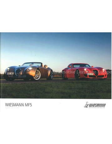 2011 WIESMANN MF5 GT | ROADSTER BROCHURE DUITS, Nieuw