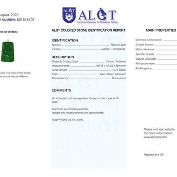 ALGT-gecertificeerd - Grote en meesterlijke natuurlijke