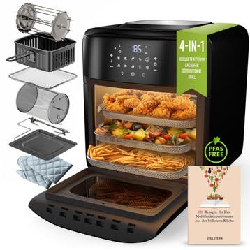STILLSTERN Airfryer 12L - Mini-oven, automatische deur, gril, Verzenden, Nieuw