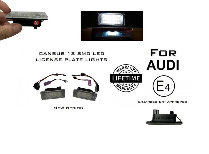 LED Kentekenverlichting voor Audi, Auto diversen, Tuning en Styling, Ophalen of Verzenden