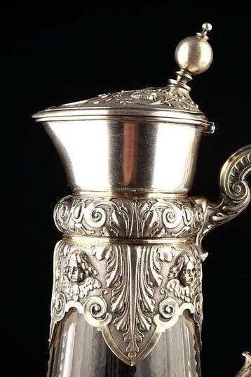 Koch & Bergfeld - Karaf - .800 zilver, Antiek en Kunst