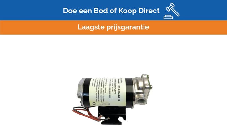 Bieden: Jabsco Junior Gear Puppy 12V Electric Fuel Transfer, Sports nautiques & Bateaux, Accessoires navigation, Enlèvement ou Envoi