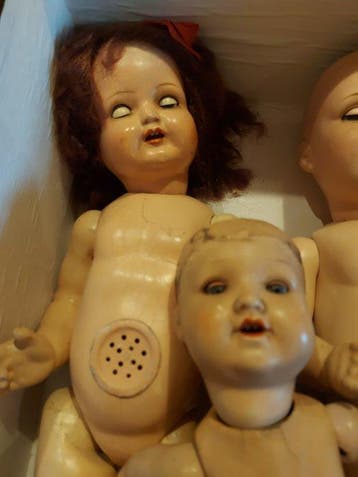 K&W , AM, SB - Poupée 3 stuks oude poppen voor de