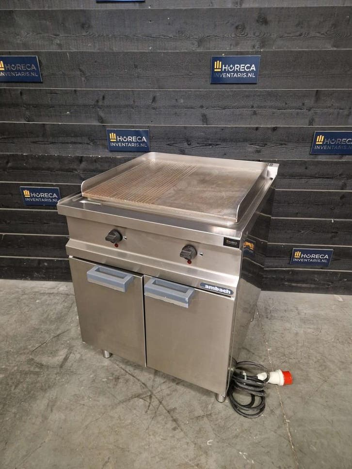 Bakplaat | grillplaat | Ambach | elektrisch | RVS | 400V |, Articles professionnels, Horeca | Équipement de cuisine