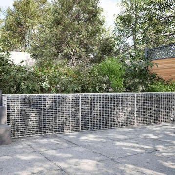 vidaXL Gabion met 3,5 mm Draad en 5x2,5 cm Gaas 200x20x50 cm, Tuin en Terras, Verzenden, Nieuw