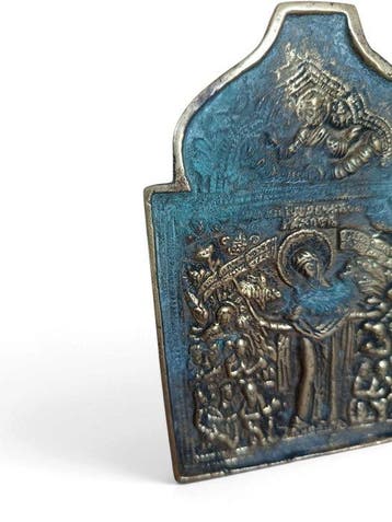 Icoon - Moeder Gods, Vreugde aller Lijdenden - Brons,