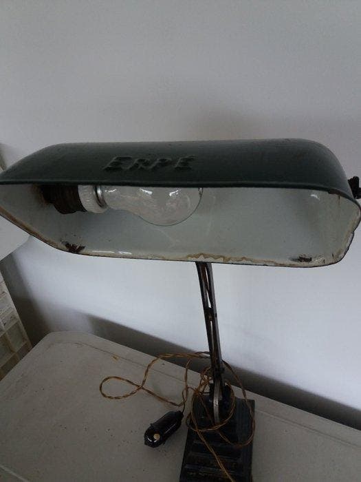 Erpé - Erpé - Lampe - la fonte - Lampe de notaire Art-déco, Antiquités & Art, Art | Objets design