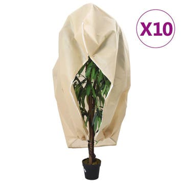 vidaXL Plantenhoezen met ritssluiting 10 st 70 g/m², Verzenden, Nieuw