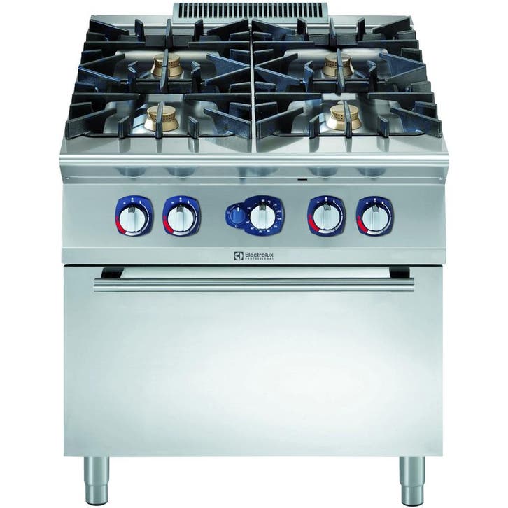 Fornuis + Oven | e-XP 900 | Gas | 4 Branders (4x 6kW) + 2/1, Articles professionnels, Horeca | Équipement de cuisine, Envoi